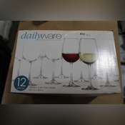 Dailyware 18.5 Oz. All Purpose Wine Glasses (Set Of 12[ Condition:Open  Box/ Never Used] Retail: $25.99 - Dallas Online Auction Company