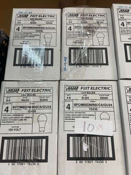 Feit 8.8W A19 LED A-Line Bulb (5000K) (4-Pack)