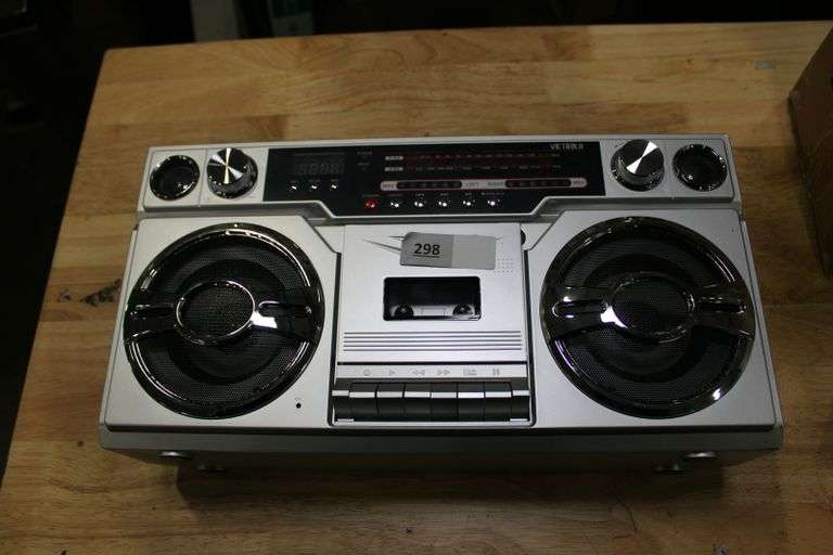 Victrola 1980S Retro Bluetooth Boombox With Cassette Player And Am/Fm ...