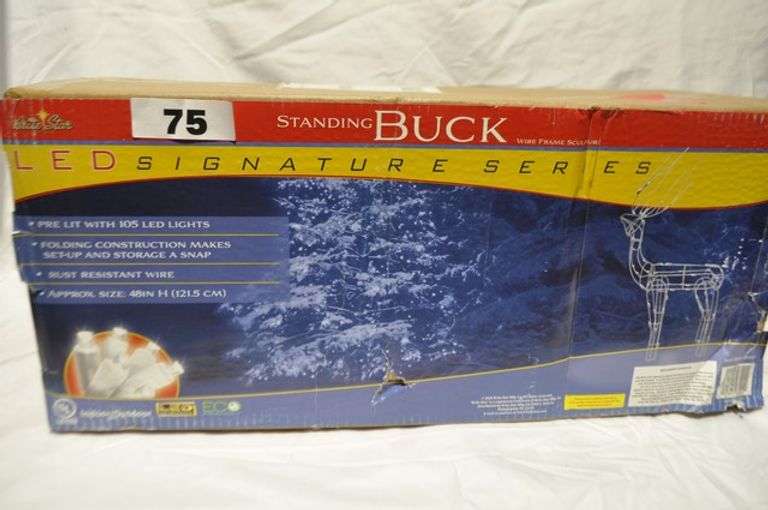 LED SIGNATURE SERIES STANDING DEER BUCK APPROX. 48" TALL