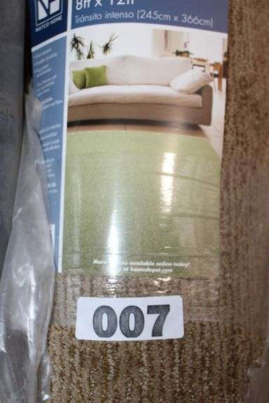 Heavy traffic 8 x 12 brown area rug