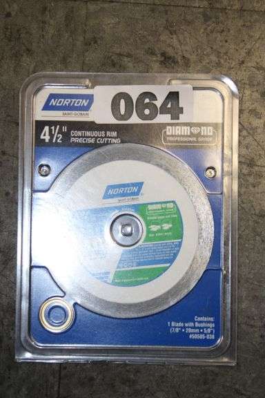 [MSRP: $26.86] [SB: $5.0] Norton saint gobain 4.5 in. Continuous Rim Diamond Saw Blade