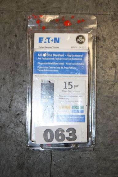 [MSRP: $59.48] [SB: $5.0] Eaton BR 15 Amp All in One AF/GF Plug-On-Neutral Breaker
