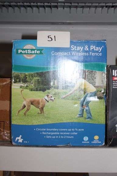 PET SAFE STAY & PLAY COMPACT WIRELESS FENCE FOR 5+ LBS, 3/4 ACRE CIRCULAR BOUNDRY PIF00-12917