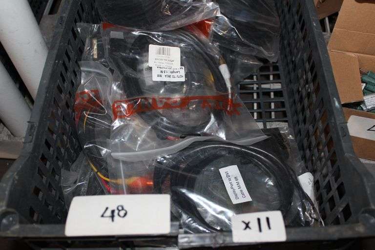VARIOUS CABLE KITS INCLUDING VGA 3+6 MALE TO MALE HD15P ; HDTV TO 3RCA MM ; DISPLAY PORT TO DVI CABLE, ECT