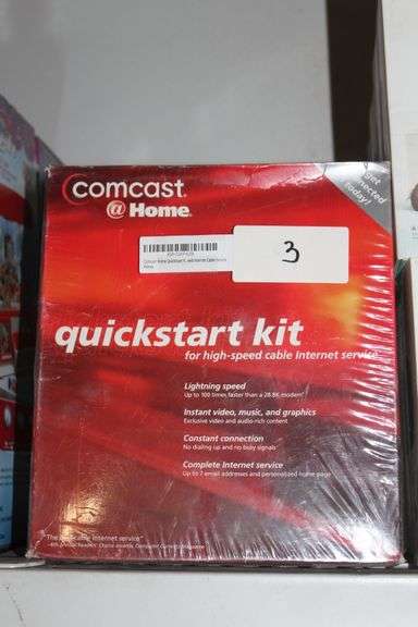 COMCAST @ HOME QUICKSTART KIT FOR HIGH SPEED INTERNET