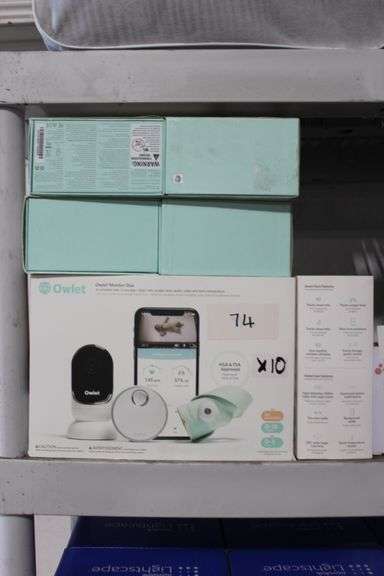 OWLET MONITOR DUO COMPLETE SYSTEM WITH 3RD GENERATION 0-18MO SOCK, AND WHITE 0-3YRS CAM SKU: PS03NNBBYG