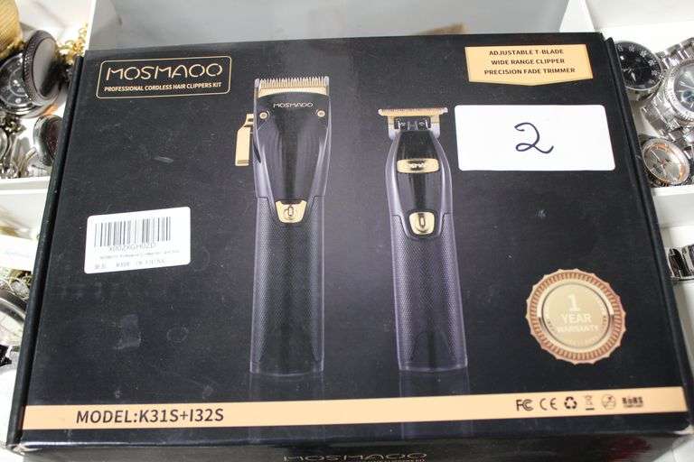 MOSMAOO PROFESSIONAL CORDLESS HAIR CLIPPERS KIT MODEL NO K31S+I32S