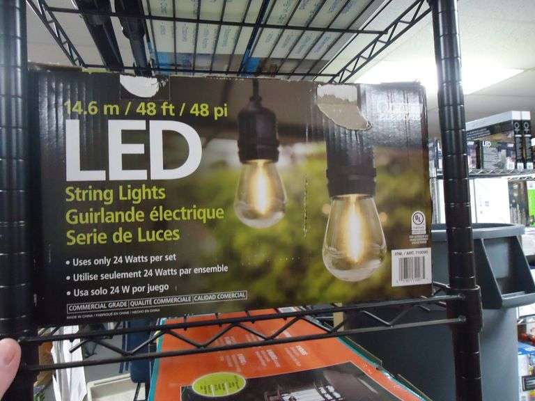 NEW! FEIT ELECTRIC 48FT. STRING LIGHTS. 24 SOCKETS AND 36 BULBS