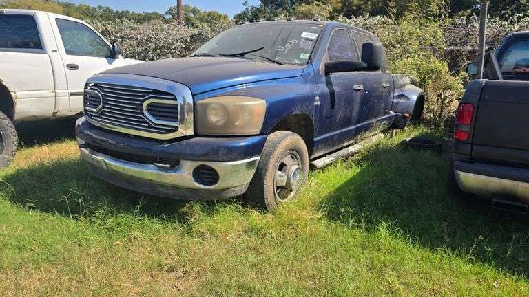 2007 RAM 3500 DIESEL VIN# 3D7ML49C67G763004 NO KEY HAS TITLE DUALLY