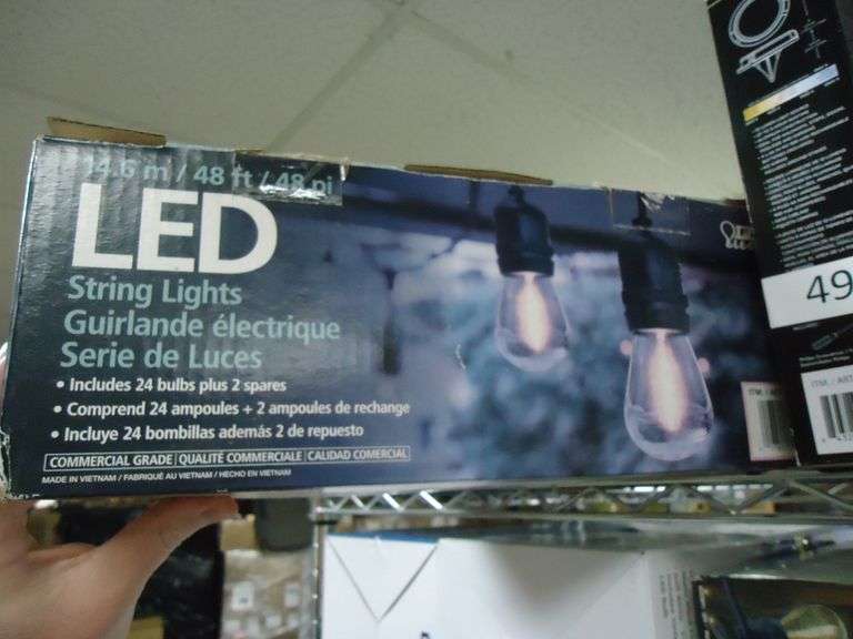 NEW! FEIT ELECTRIC 48FT. STRING LIGHTS. 24 SOCKETS AND 26 BULBS