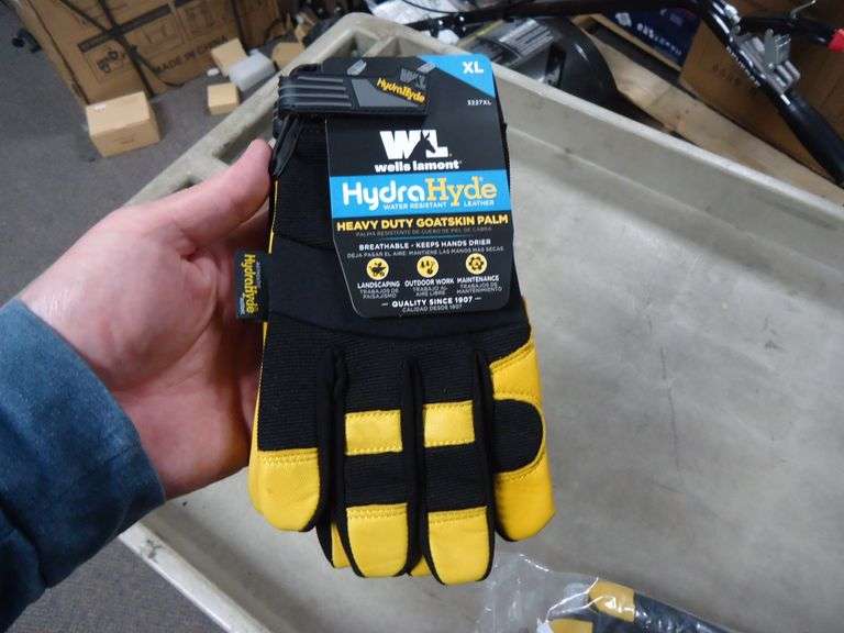 NEW! WELLS LAMONT XL HYDRA HYDE WATER RESISTANT WORK GLOVES