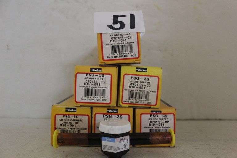 PARKER PSG-3S 3/8 ODF COPPER MOISTURE / LIQUID INDICATOR ITEM NO: 700132-002