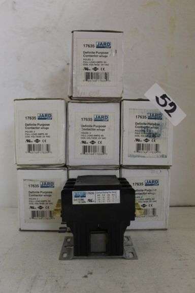 JARD 17635 DEFINITE PURPOSE CONTACTOR W/LUGS 3-POLE 60A FULL LOAD 24VAC COIL VOLTAGE