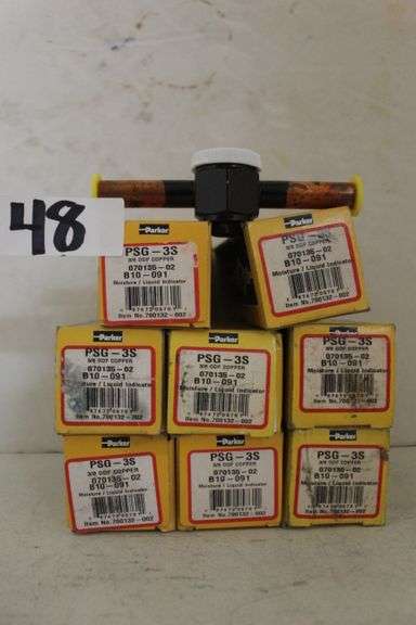 PARKER PSG-3S 3/8 ODF COPPER MOISTURE / LIQUID INDICATOR ITEM NO: 700132-002
