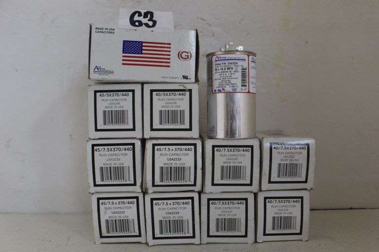 AMERICAN RADIONIC 40/7.5X370/440 RUN CAPACITOR USA2232
