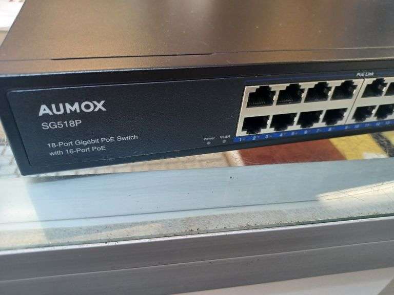 AUMOX 18-PORT GIGABIT POE SWITCH W/16-PORT POE