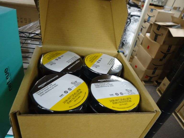 NEW! 20-PACK OF BLACK ELECTRICAL TAPE.  3/4"X60'