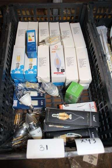 LED LIGHT BULBS INCLUDING E12 600K SPECIALTY BULB ; BRIGHTNEX 4W LUMINOUS FLUX 2700K ; DIMMABLE 5W CANDLE LIGHT CD101 ECT