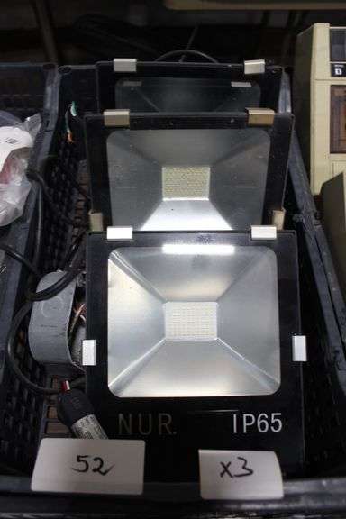 BLACK OUTDOOR LED FLOOD LIGHTS NUR. IP65 WATERPROOF, HARDWIRED