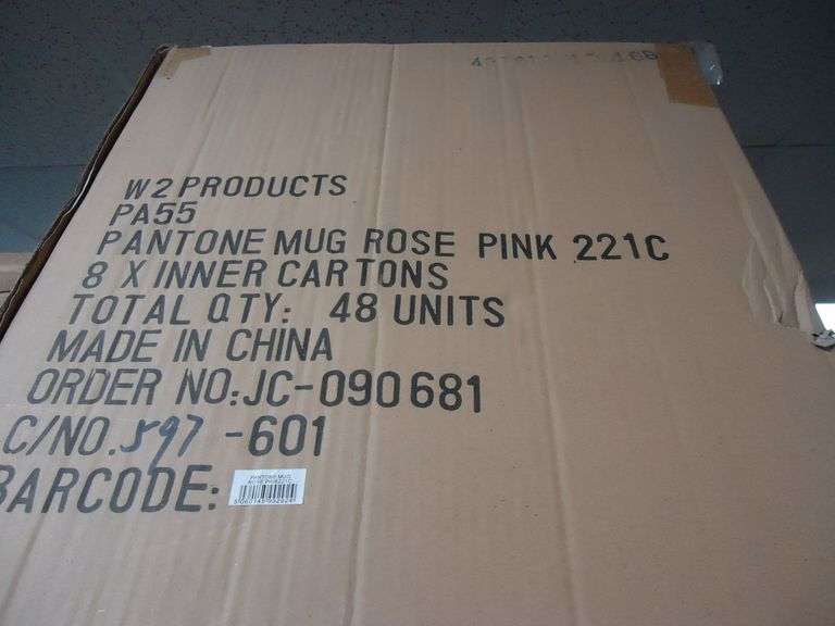 NEW! PANTONE COFFEE MUG IN ROSE PINK 221C