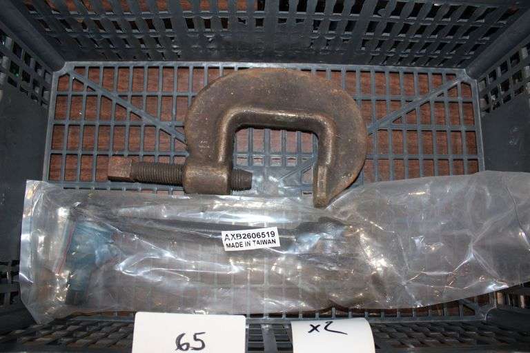 ARMSTRONG NO. 3 HAND FORGED HEAVY DUTY C-CLAMP AND AXB2606519 TIE ROD REPLACEMENT