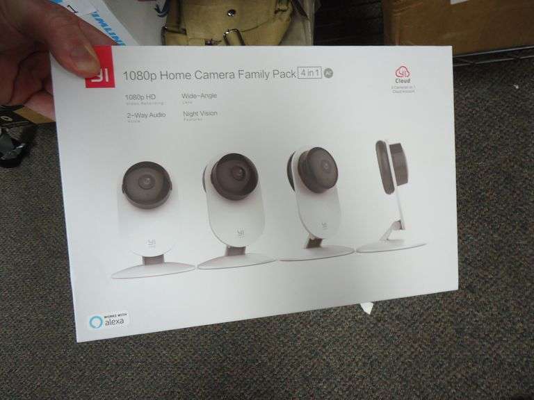 NEW! YI 1080P HOME CAMERA FAMILY PACK. 4 CAMERAS