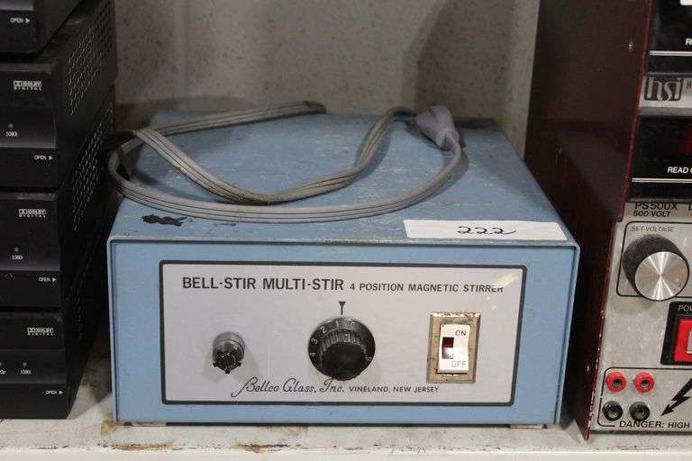 BELLCO GLASS INC. BELL-STIR MULTI-STIR 4-POSITION MAGNETIC STIRRER