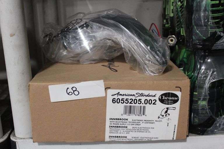 AMERICAN STANDARD 6055205.002 CHROME INNSBROOK ELECTRONIC PROXIMITY FAUCET DC POWER SUPPLY 0.5GPM SPRAY