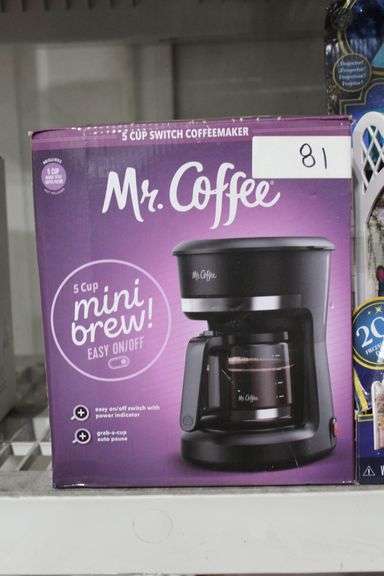 MR.COFFEE 5-CUP SWITCH COFFEEMAKER