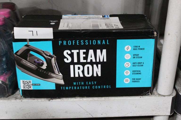 PUR STEAM PROFESSIONAL STEAM IRON WITH EASY TEMP CONTROL