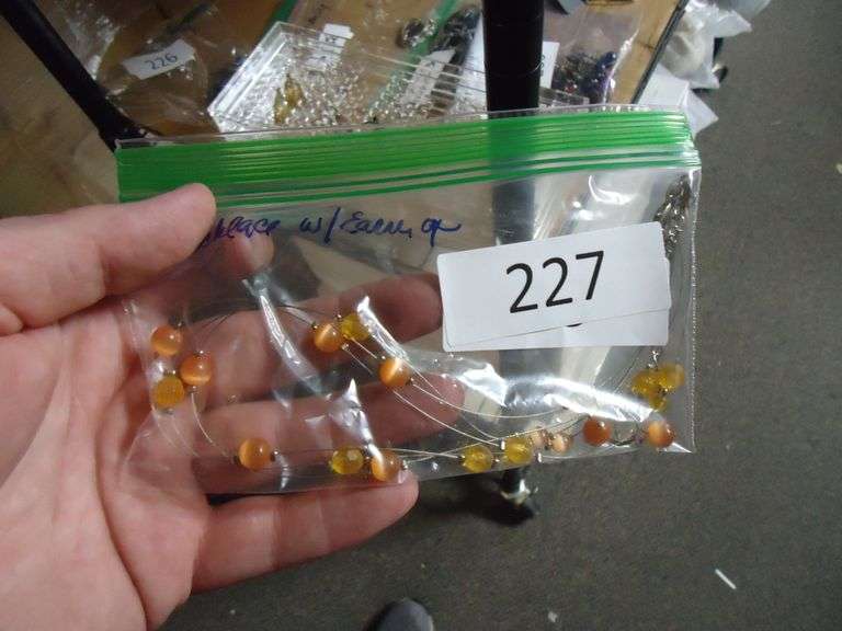 NECKLACE AND EARRINGS