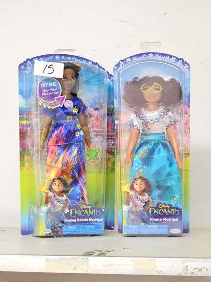 DISNEY ENCANTO MIRABEL MADRIGAL & SINGING ISABELLA MADRIGAL DOLLS BY JAKKS