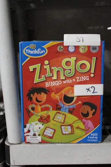 THINKFUN ZINGO BINGO GAME WITH A ZING FOR AGES 4+