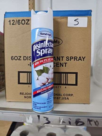 HOMEBRIGHT DISINFECTANT SPRAY LINEN SCENT 6OZ