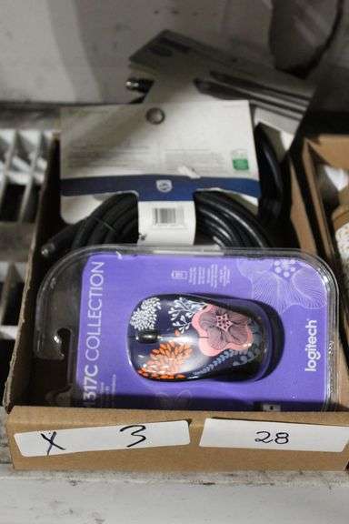 ELECTRONICS INCLUDING LOGITECH M317C WIRELESS MOUSE; AND PHILIPS RG6  COAX CABLE