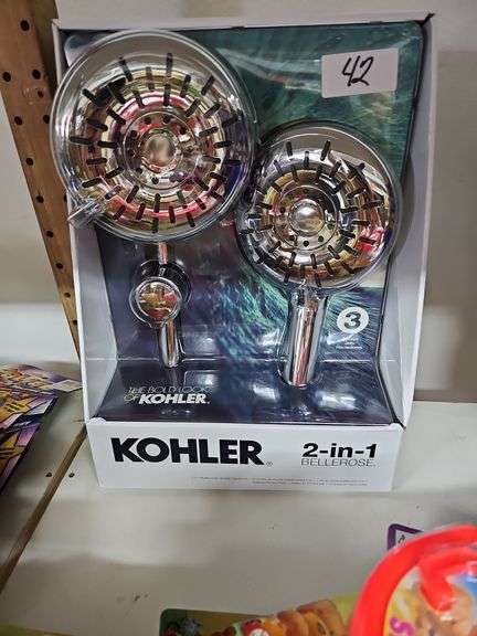 KOHLER FREESPIN 2-IN-1 MULTIFUNCTION SHOWER COMBO KIT WITH CHROME POLISH AND 360DEG. ROTATION R21117-G-CP / 1005-115-301