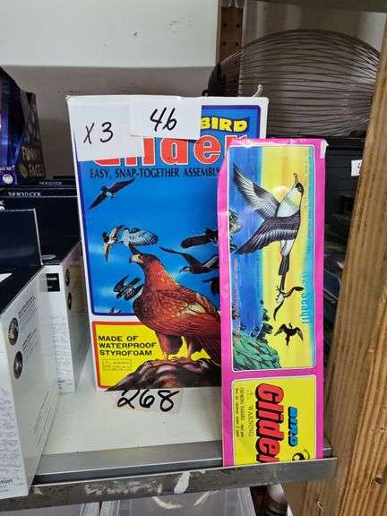 BIRD GLIDER EADY SNAP TOGETHER STYROFOAM BIRDS CONTAINS 4 DOZEN PER BOX