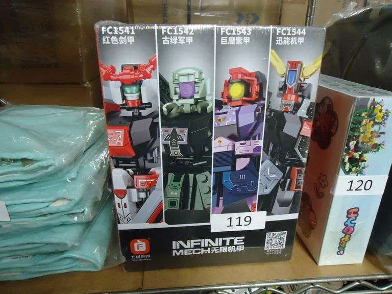 NEW! 4-PACK OF INFINITE MECH TRANSFORMER-LIKE BLOCK SET