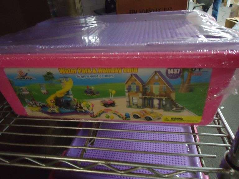 NEW! WATER PARK AND HOLIDAY VILLA LEGO-LIKE BLOCK SET