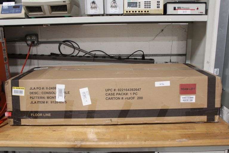 MONTEREY NATURAL FINISH WOOD CONSOLE TABLE II120-0575