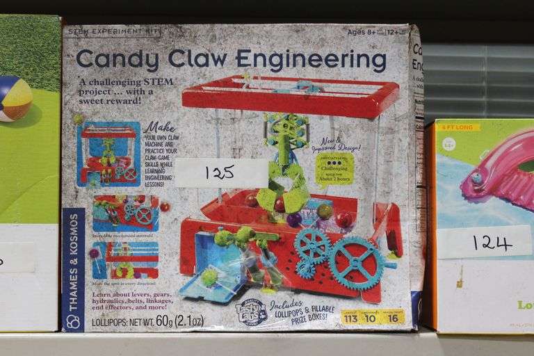 STEM EXPERIMENT KIT CANDY CLAW ENGINEERING 113PCS KIT