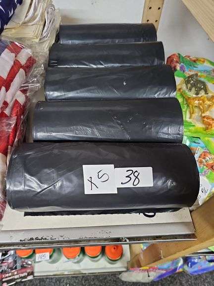 BLACK HEAVY DUTY TRASH BAGS