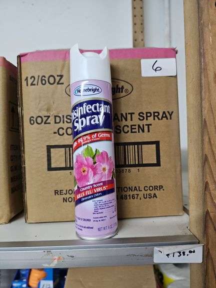 HOMEBRIGHT DISINFECTANT SPRAY COUNTRY SCENT 6OZ