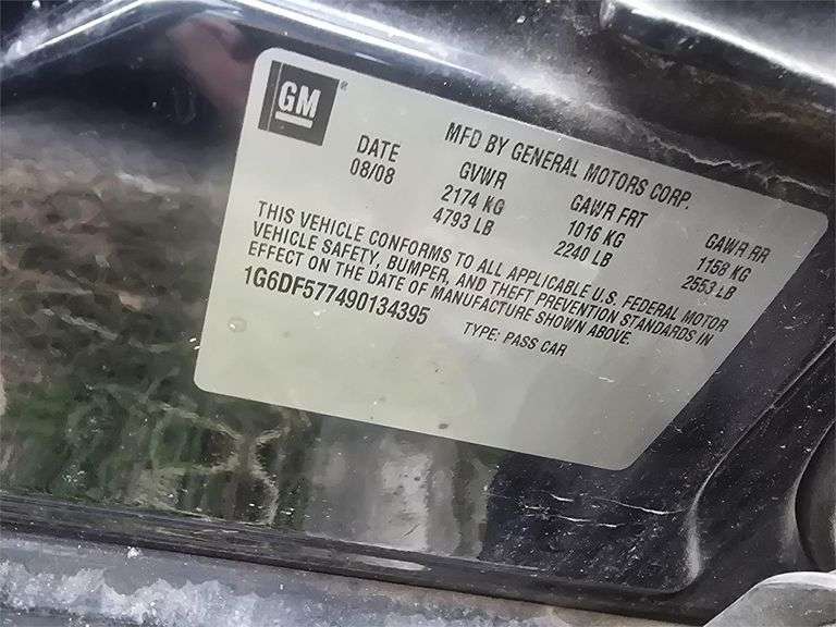 2009 CADILLAC CTS NO KEY HAS TITLE (REPOSSESSION)