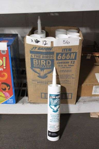 JT EATON BIRD REPELLENT TO DISCOURAGE PIGEONS AND STALINGS FROM BUILDING STRUCTURES 10FL OZ TUBE CAULKING ITEM 666N