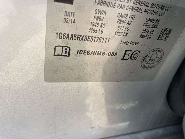 2014 CADILLAC CTS NO KEY HAS BILL OF SALE