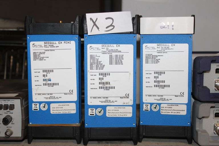 Lot of assorted industrial PCTEL SEEGULL EX MINI and SEEGULL EX MINI Scanning Reveivers in bands 700 and 1900