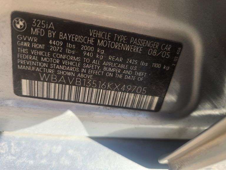 2006 BMW 325I HAS KEY HAS TITLE RUNS&DRIVES