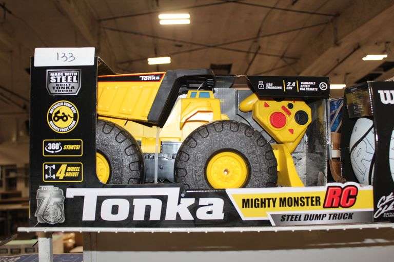 Tonka Mighty Monster Rc Steel Dump Truck 2.4Ghz 4Wd 06011